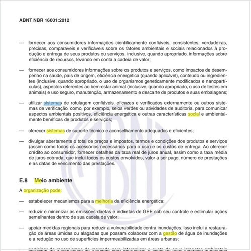 O que a organização, em um sistema de gestão de responsabilidade social, pode fazer para a melhoria do Meio Ambiente?