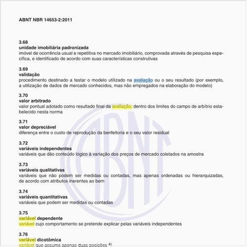 Na avaliação de Imóveis Urbanos, o que significa variável dicotômica?