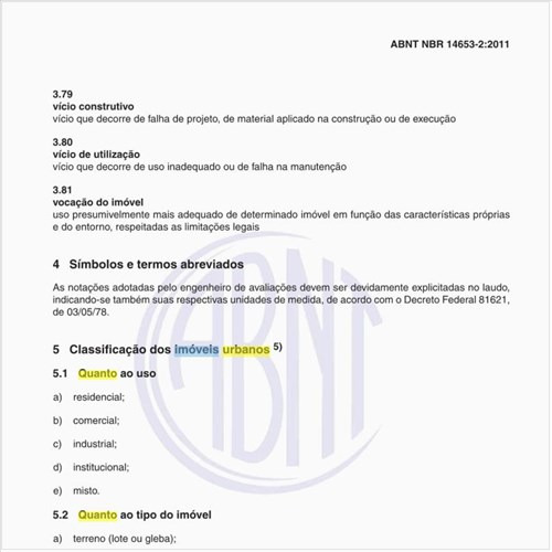 Como são classificados os  Imóveis Urbanos quanto ao uso?