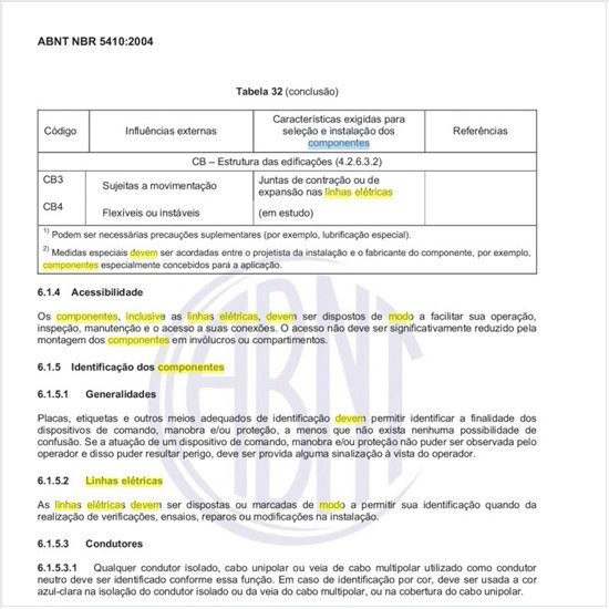 Quais critérios devem reger a disposição dos componentes, inclusive as linhas elétricas, de modo a garantir a acessibilidade?