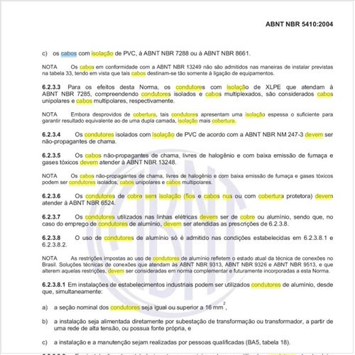 Quais requisitos devem ser atendidos pelos condutores de cobre sem isolação (fios e cabos nus ou com cobertura protetora)?