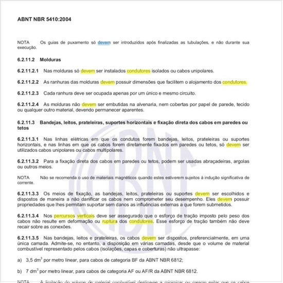 Como devem ser  realizados os percursos verticais de modo que não resultem deformações, ou ruptura dos condutores ou sobrecarga nas conexões?
