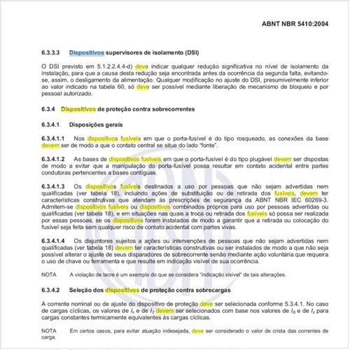 Que condição deve ser  atendida pelos dispositivos fusíveis para curtos-circuitos de duração máxima igual a 5 s?