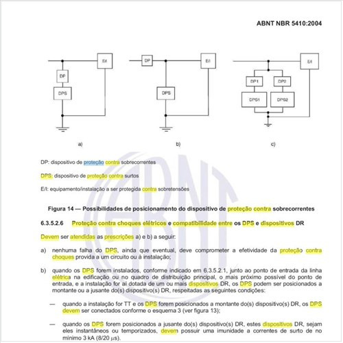 Quais prescrições devem ser atendidas na proteção contra choques elétricos e  na compatibilidade entre os DPS e dispositivos DR?