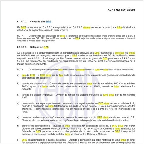 Como deve ser selecionado o DPS, em relação ao tipo de falha, para a proteção de linha de sinal?