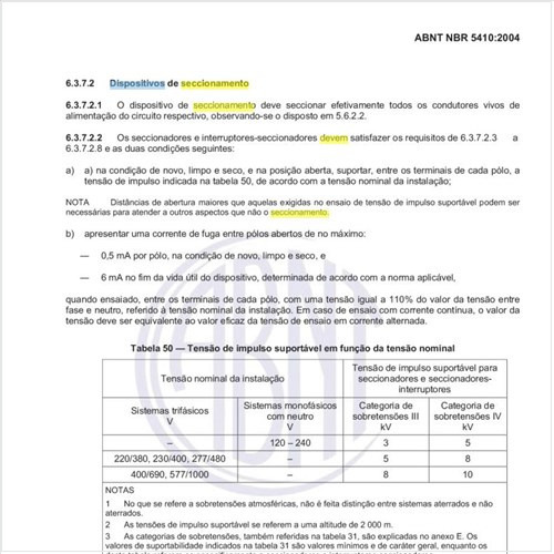 Como devem ser concebidos os dispositivos de seccionamento relativamente ao fechamento inadvertido?