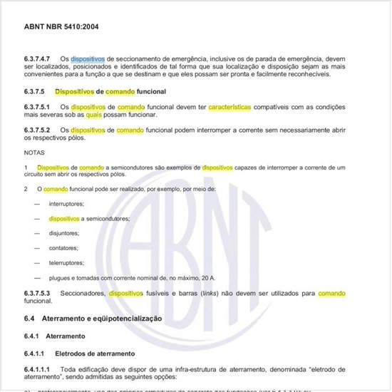Quais os critérios para estabelecer a compatibilidade das características dos dispositivos de comando funcional?