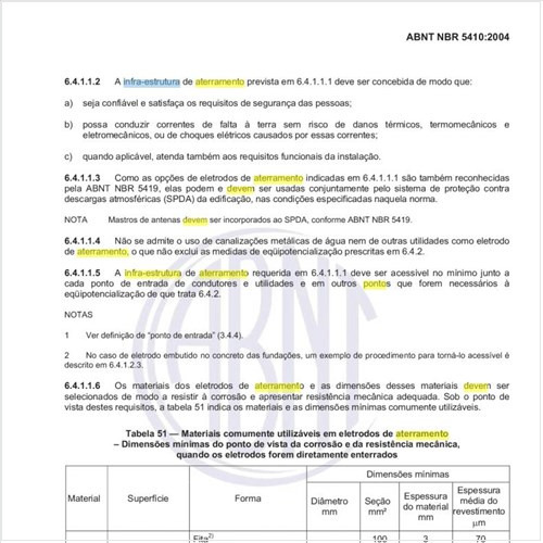 Quais pontos da infra-estrutura de aterramento (eletrodo de aterramento) devem ser acessíveis à equipotencialização?