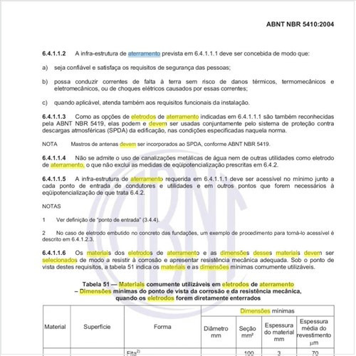 Como devem ser selecionados os materiais dos eletrodos de aterramento e as dimensões desses materiais?