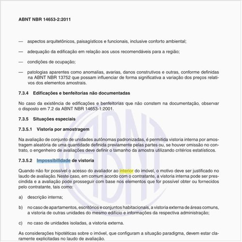 O que fazer na impossibilidade de vistoriar o interior do imóvel?