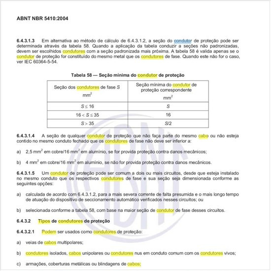 Quais os tipos de condutores ou componentes metálicos do cabo ou da instalação que podem ser utilizados como condutor de proteção?