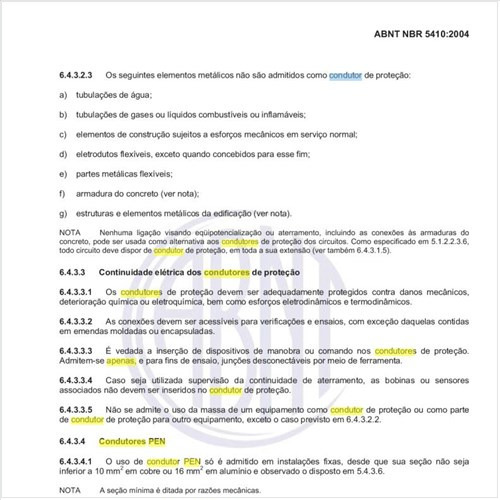 Qual a condição para o condutor neutro, resultante da transformação do condutor PEN em dois condutores distintos, em um ponto qualquer da instalação?