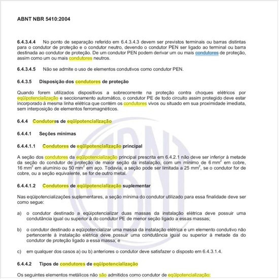 Como são dimensionados os condutores de equipotencialização funcional?