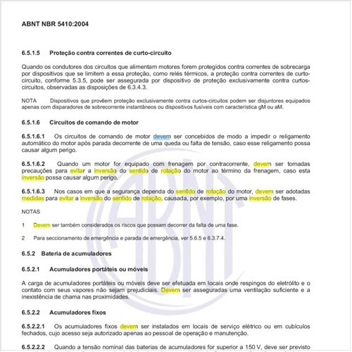 Que medidas devem ser consideradas para evitar a inversão de sentido de rotação do motor?