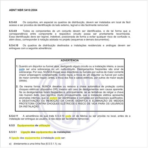 Como pode ser feita a ligação dos equipamentos de utilização às instalações?