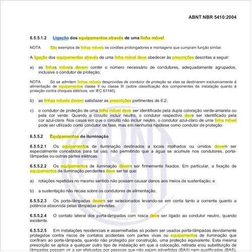 Quais são as prescrições que a ligação dos equipamentos de utilização através de uma linha móvel deve obedecer?