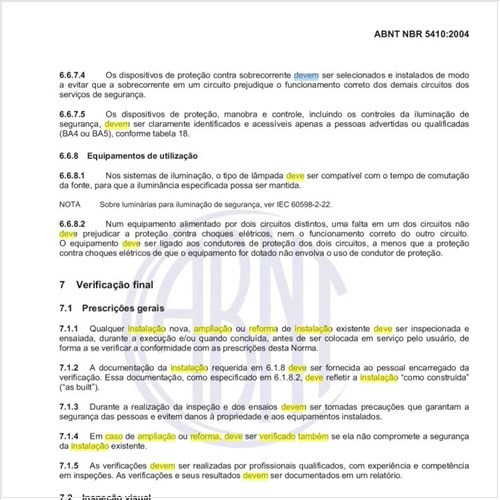 O que deve também ser verificado em caso de ampliação ou reforma da instalação elétrica?