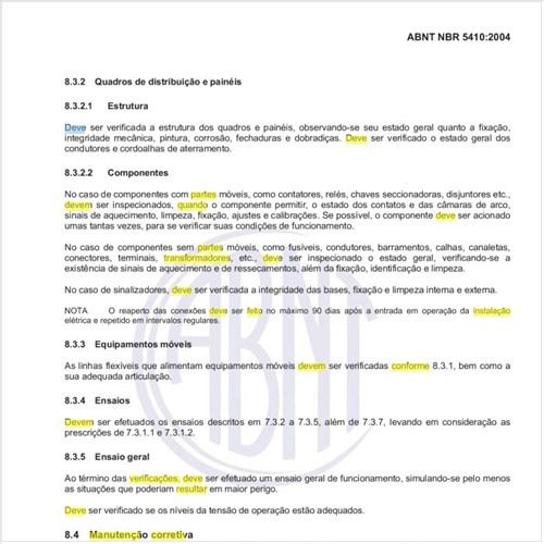 O que deve ser feito como manutenção corretiva quando a instalação, como resultado das verificações realizadas, for considerada, no todo ou em parte, insegura?