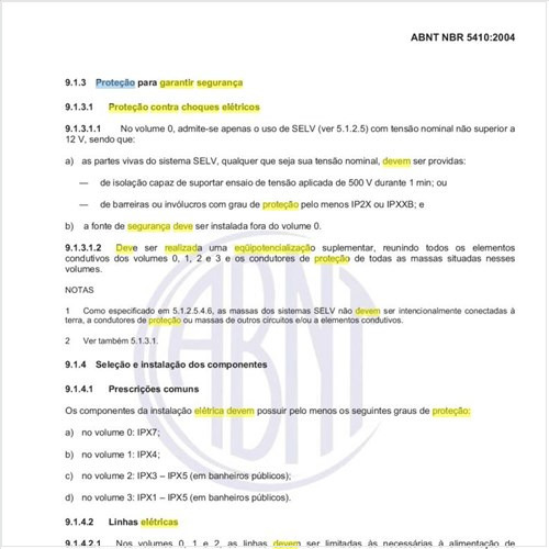 Para a proteção, para garantir a segurança contra choques elétricos, como deve ser realizada a equipotencialização suplementar?