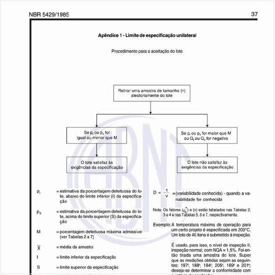 Como se calcula o limite de especificação unilateral?