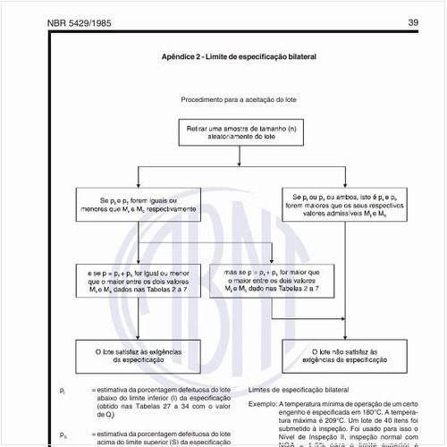 Como se calcula o limite de especificação bilateral?