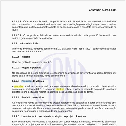 Qual é o objetivo da pesquisa de valores?