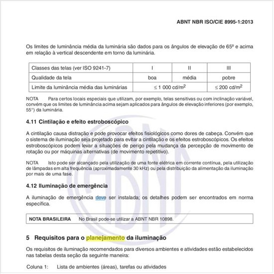 Como deve ser um planejamento para iluminar um determinado ambiente? 