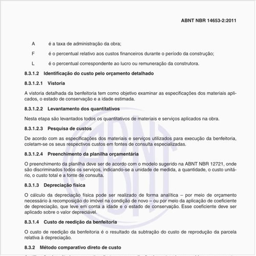 O que significa especificação das avaliações?