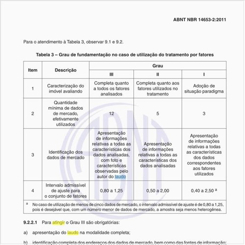 Como atingir o enquadramento global do laudo em graus de fundamentação?