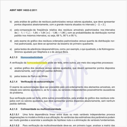 Como verificar a Homocedasticidade do modelo?