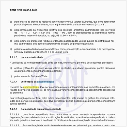 Como verificar a a Autocorrelação do modelo?