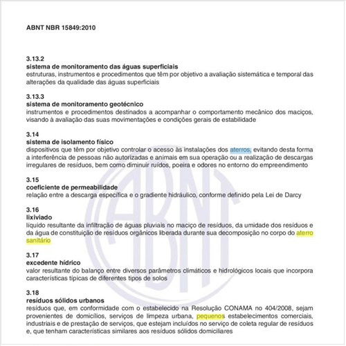 Quais as diretrizes para a localização de um aterro sanitário de pequeno porte?
