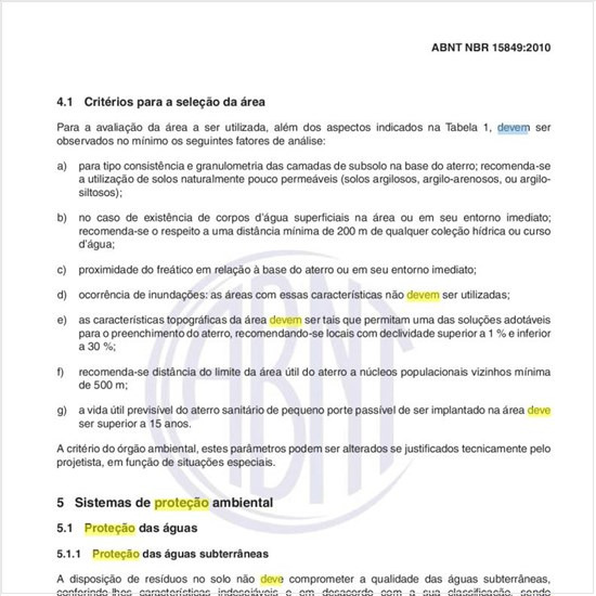 O que deve ser feito em termos de proteção às águas? 