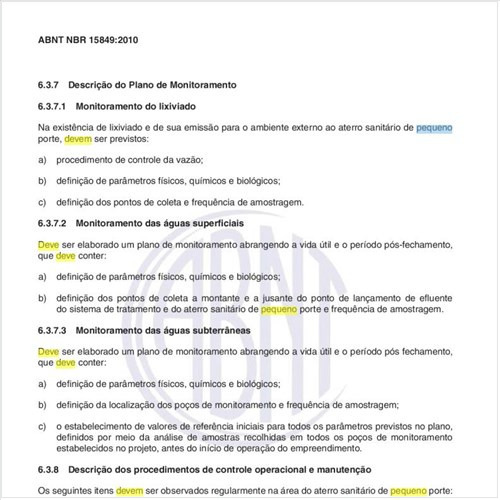 O que deve ser monitorado em aterros sanitários de pequeno porte?