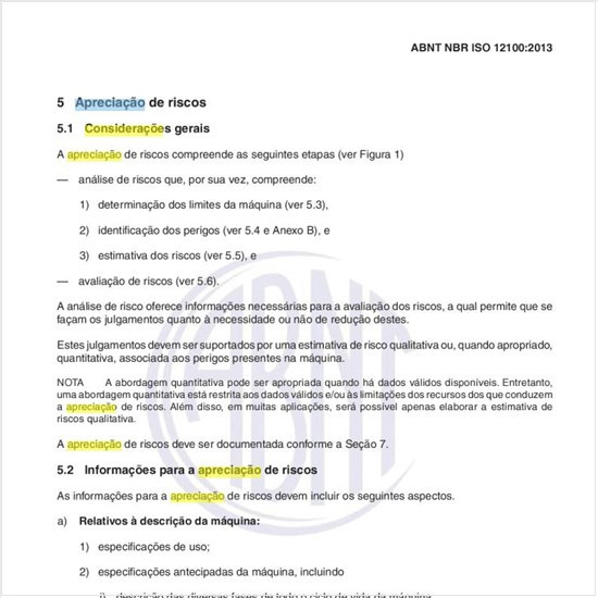 Quais as considerações para a apreciação de riscos? 