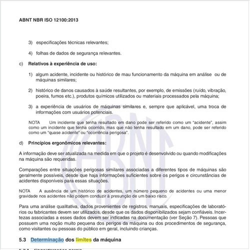 Como se determina os limites de uma máquina?