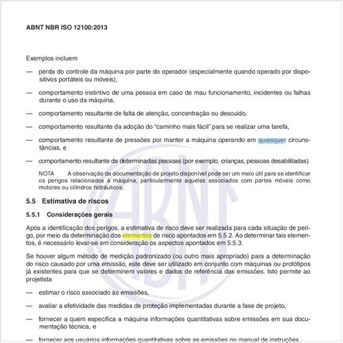 Quais os elementos de risco?