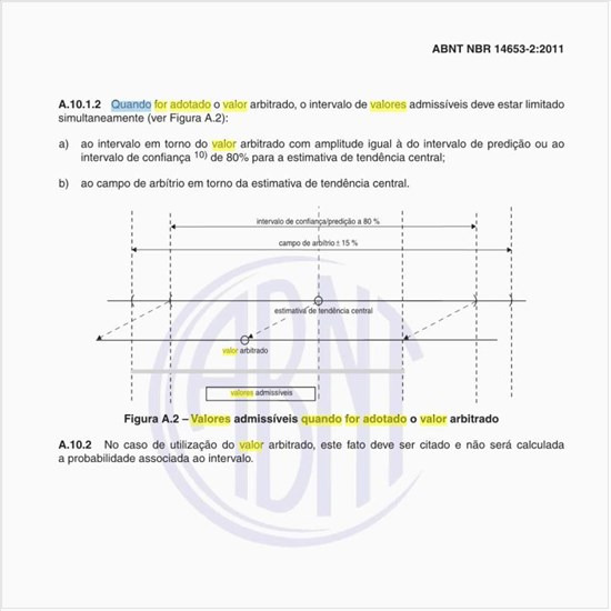 O que considerar quando for adotado o valor arbitrado?