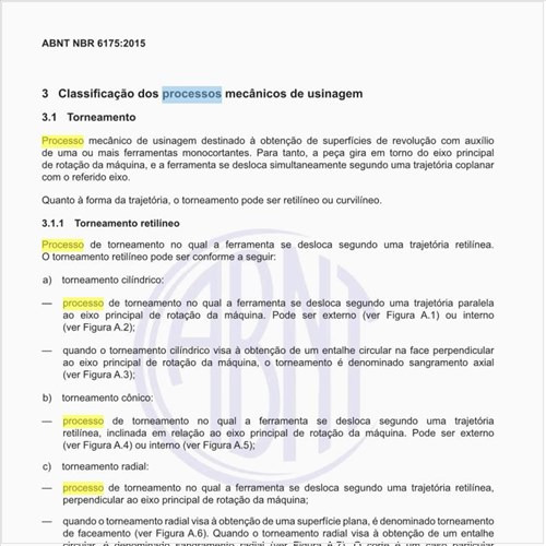 Quais as definições para o processo de torneamento?