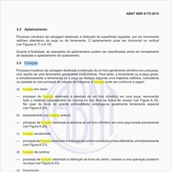O que é furação e alargamento?