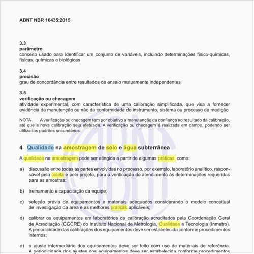 Quais as práticas para a qualidade na amostragem de solo e água subterrânea?