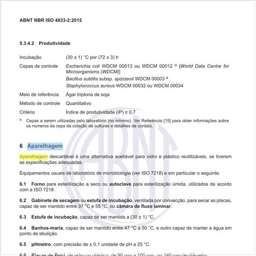 Qual deve ser a aparelhagem a ser usada nesse tipo de análise?