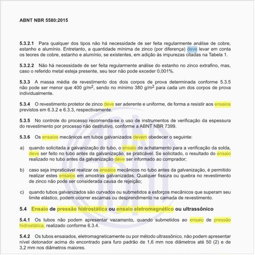 Como deve ser o ensaio de pressão hidrostática ou ensaio eletromagnético ou ultrassônico?