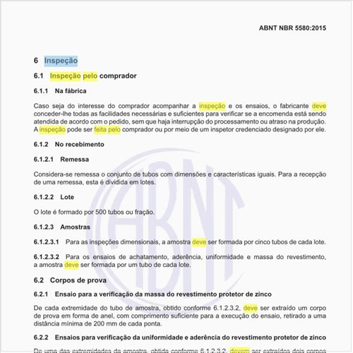 Como deve ser feita a inspeção pelo comprador?
