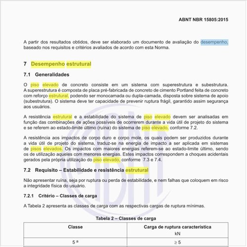 Qual o desempenho estrutural do piso elevado de concreto?