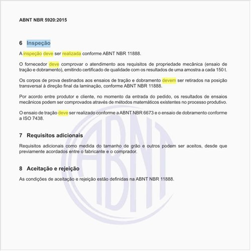 Como a inspeção deve ser realizada nesses produtos?