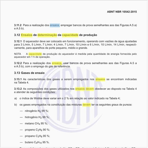 Como devem ser feitos os ensaios de determinação da capacidade de produção?