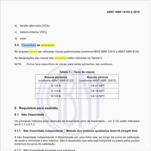 Como devem ser feitas as conexões ao processo dos instrumentos?