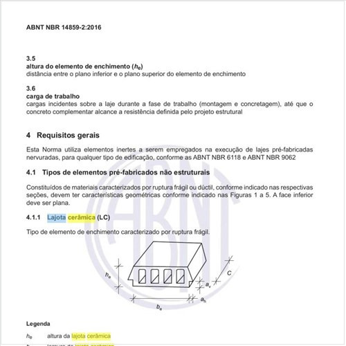 O que é uma lajota cerâmica (LC)?