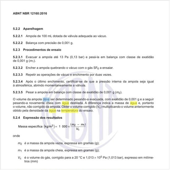 Como deve ser medido o conteúdo de água e a temperatura de condensação (ponto de orvalho)?